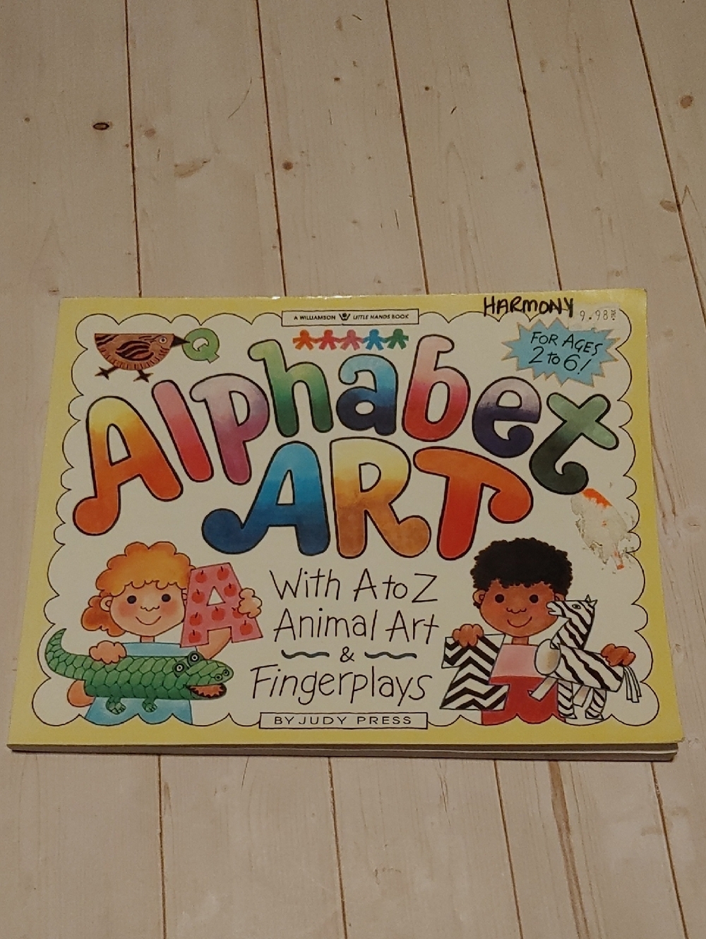 Alphabet Art Adult Non Fiction Ideas Book & Fingerolays By Judy Press